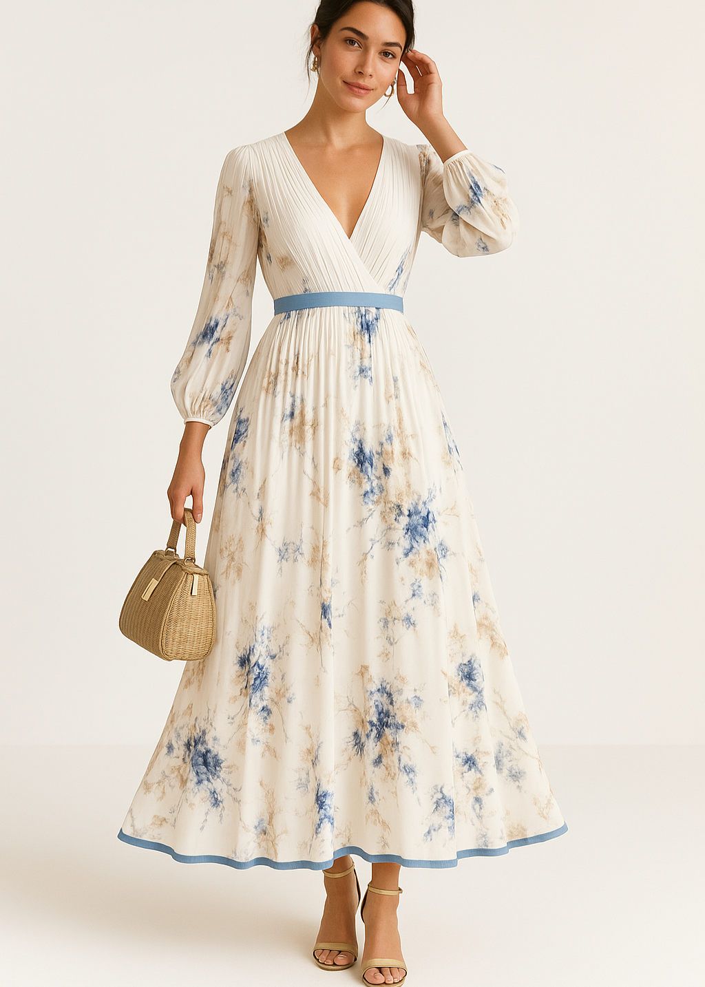 Damskie Boho Sukienka Gościa Ślubnego | Maxi