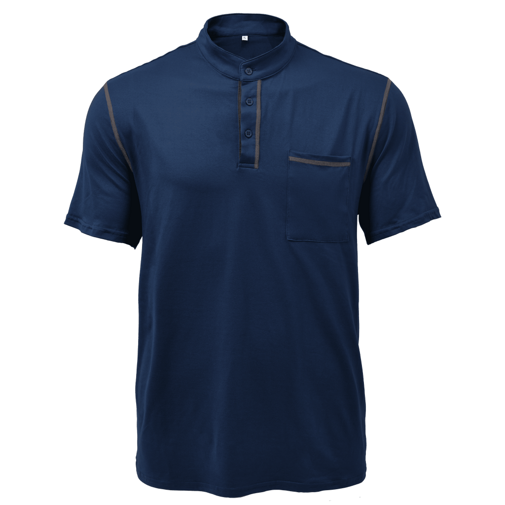 Męska Casualowa Koszulka T | Henley