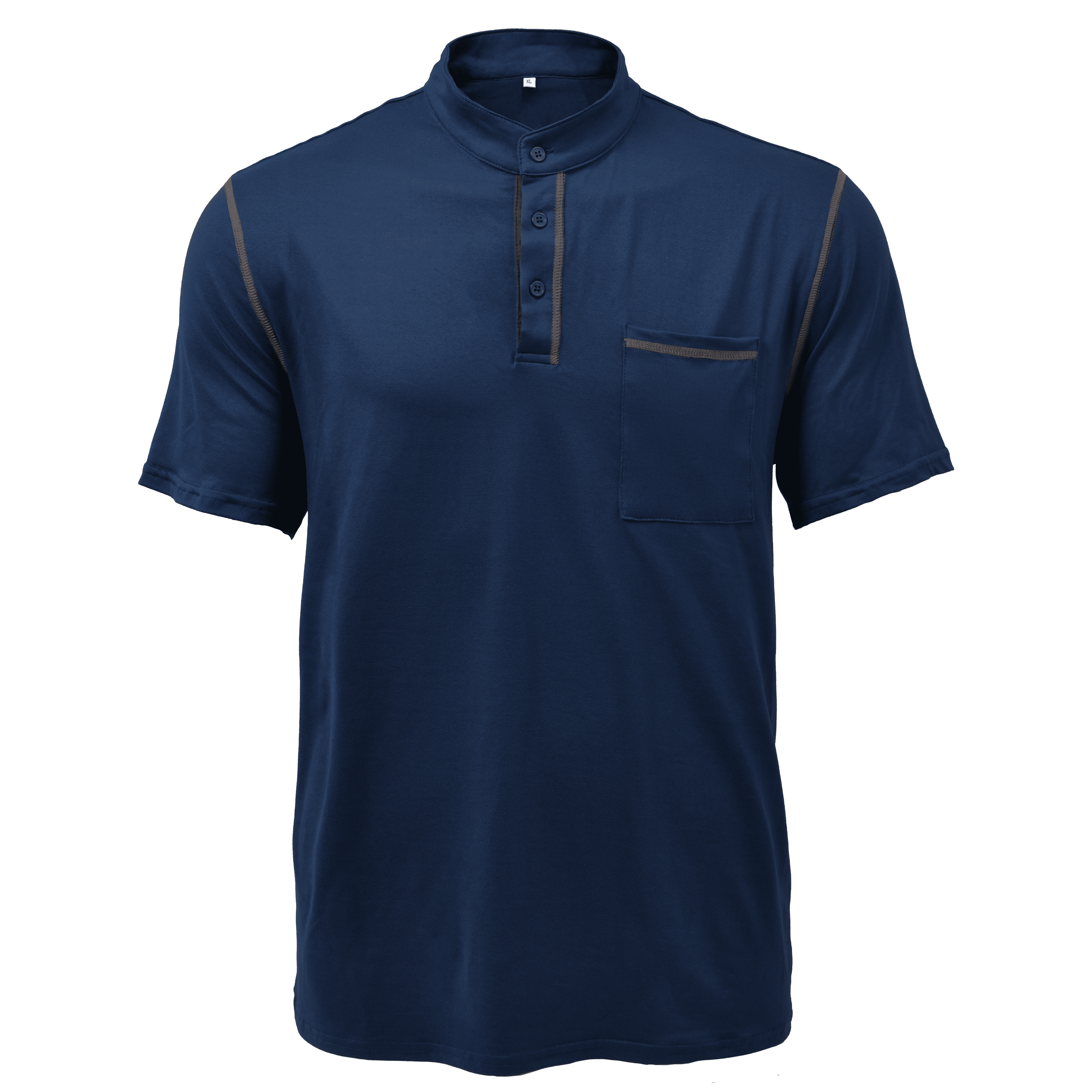 Męska Casualowa Koszulka T | Henley