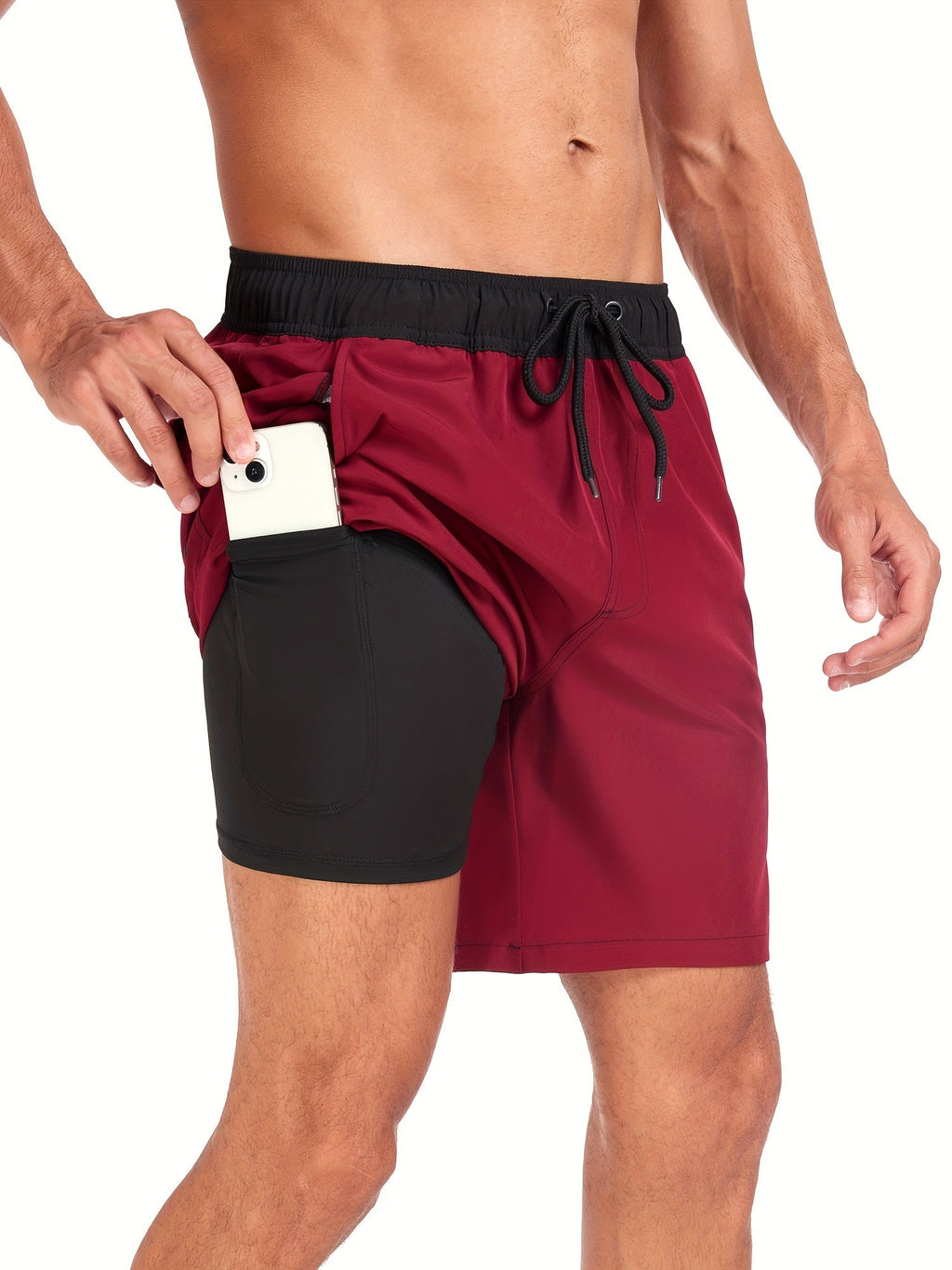 Męskie Szorty Boardshorts Z Kieszeniami | Kąpielówki