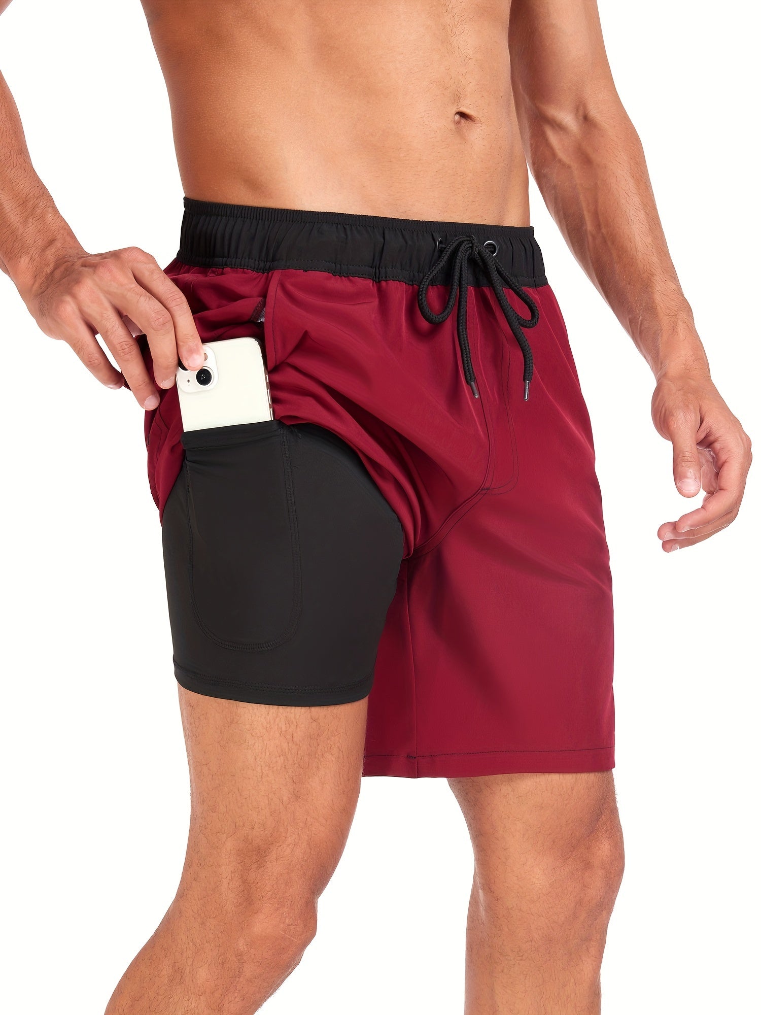 Męskie Szorty Boardshorts Z Kieszeniami | Kąpielówki