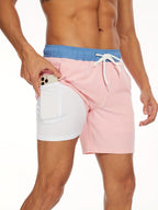 Męskie Szorty Boardshorts Z Kieszeniami | Kąpielówki