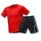 Męski Zestaw T-Shirt Siłowni & Szortów | Odzież Sportowa