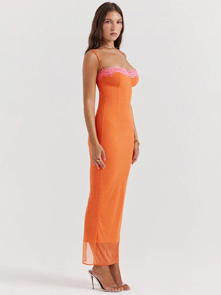Damska Sukienka Bodycon Letnia | Maxi